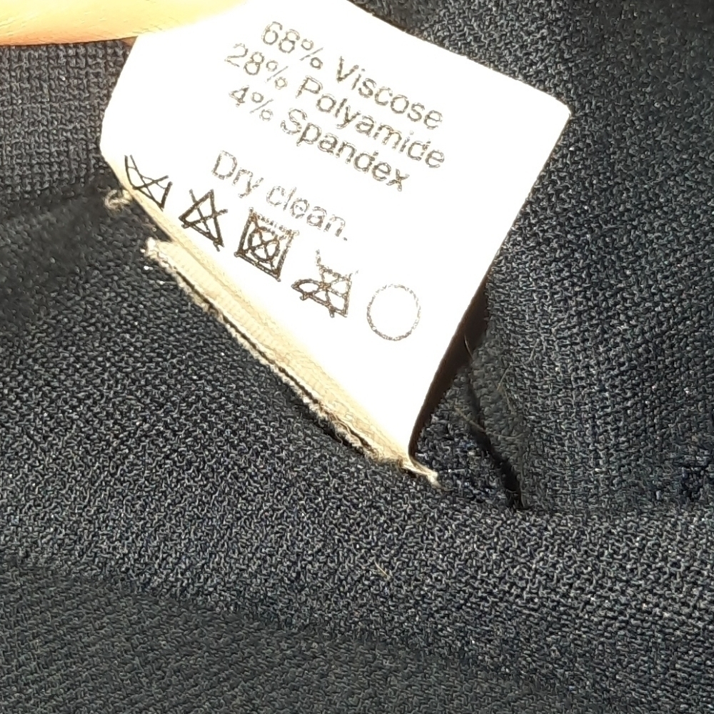 Madewell Ponte Nightshine Beaded Navy Blouse - Picture 5 of 5